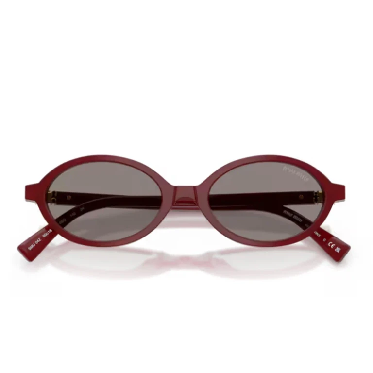 Miu Miu Miu 0mu 04zs Burgundy Acetato Sunglasses - Women