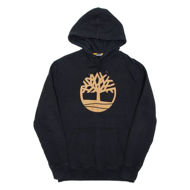 TIMBERLAND Mens Black Hoodie M