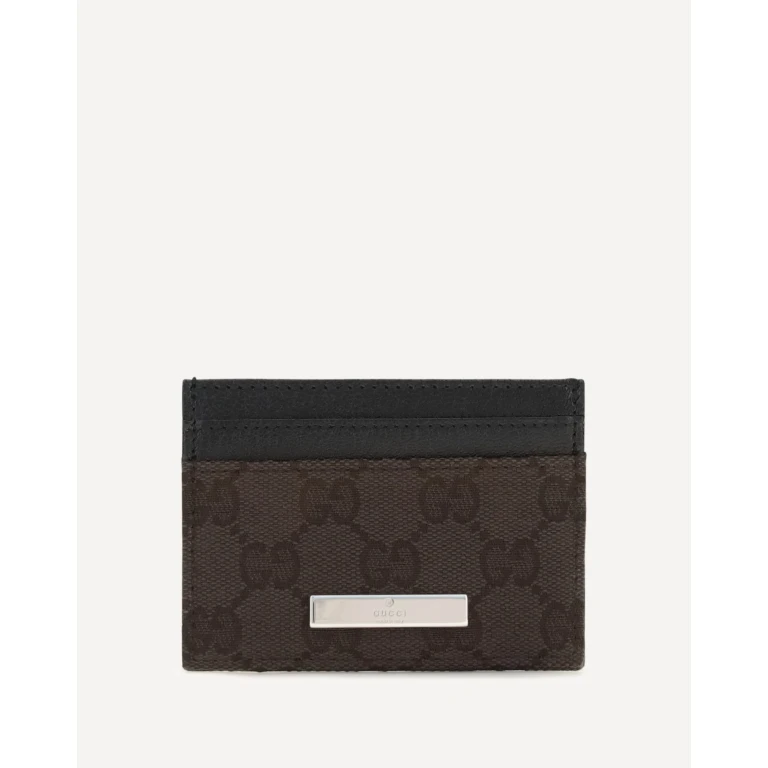 GUCCI GG fabric Card Holder Female UNI