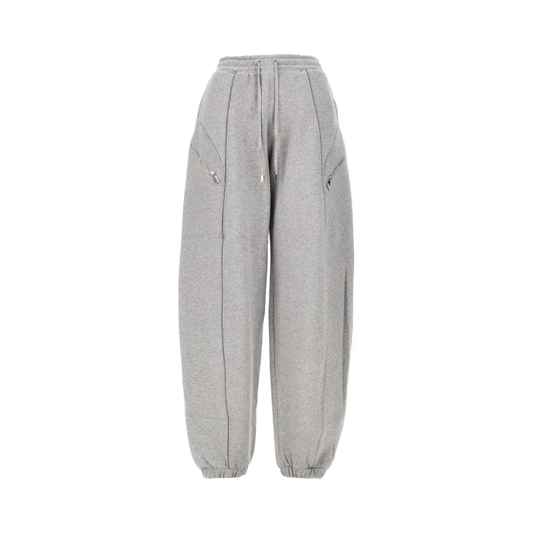 Mélange cotton jogging pants Woman 38