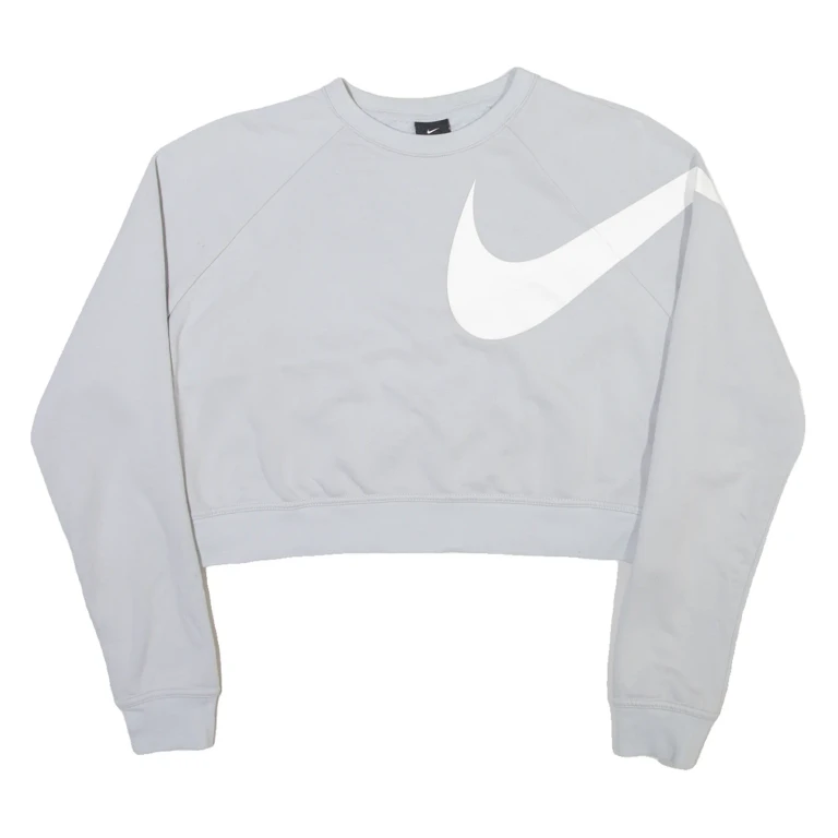 NIKE Cropped Womens Sweatshirt Grey S