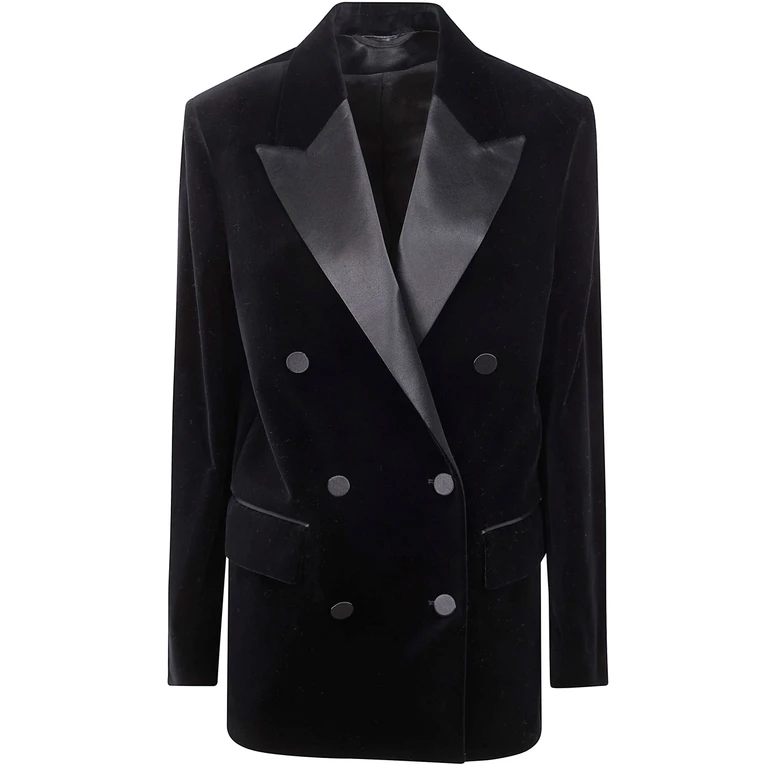 GOLDEN GOOSE "Journey W`S" Boyfriend Db Jacket Laurene Cotton Velvet W