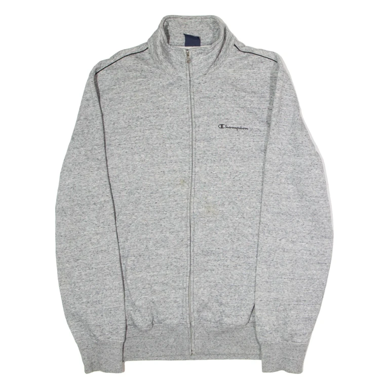 CHAMPION Mens Track Jacket Grey Jersey XL