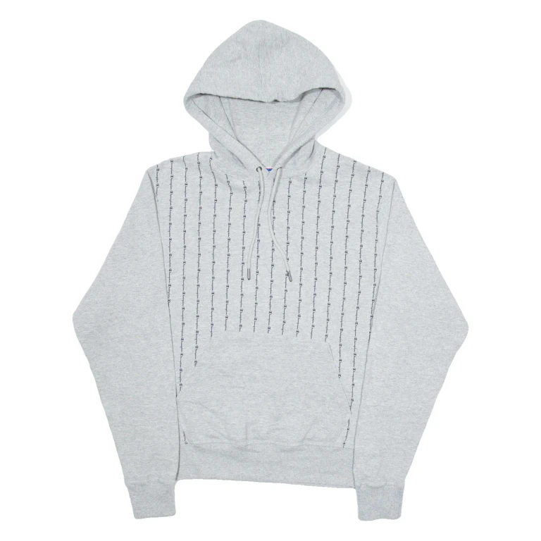 CHAMPION Mens Grey Hoodie S