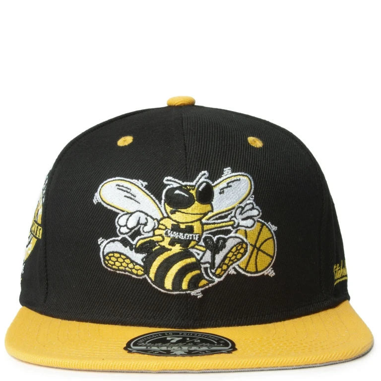 Men's NBA Yellow Toe Fitted Hwc Hornets Fitted Caps