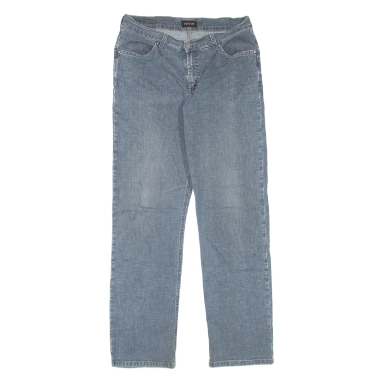 H.I.S Mens Jeans Blue Regular Straight W30 L31