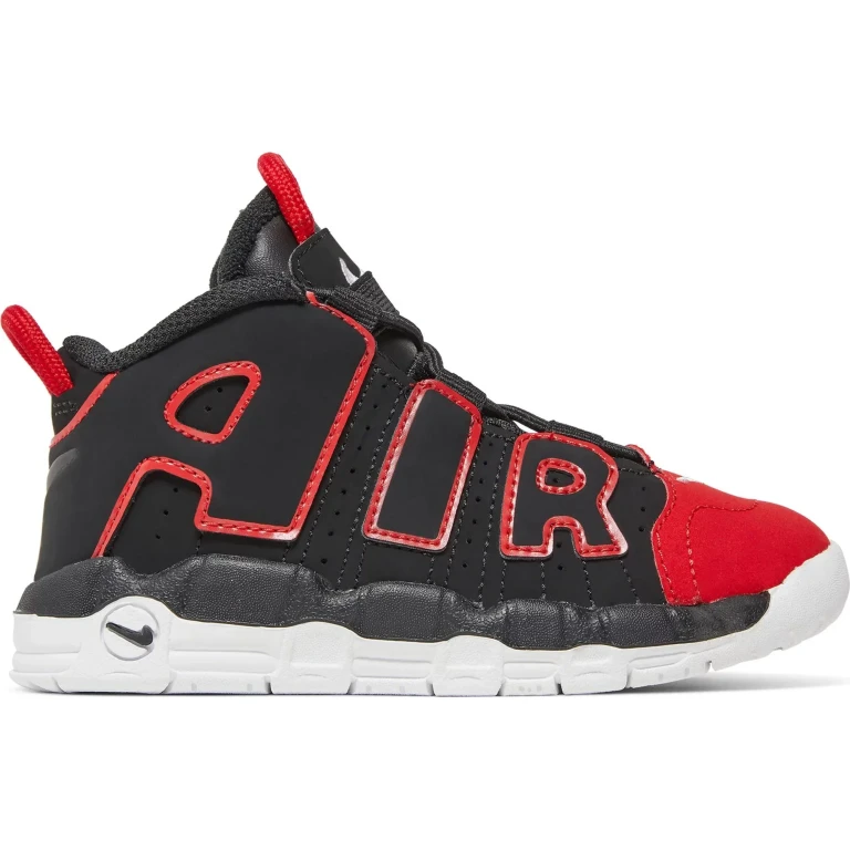 Toddlers Air More Uptempo 96 'Red Toe Td' Sneakers