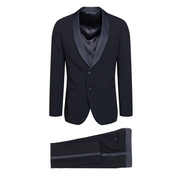 GIORGIO ARMANI Wool crepe Soho tuxedo suit Man 50
