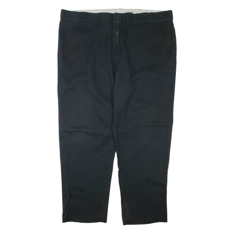 DICKIES Mens Trousers Black Regular Tapered W48 L32