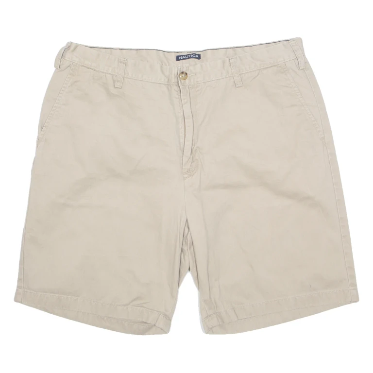 NAUTICA Mens Chino Shorts Beige XL W38