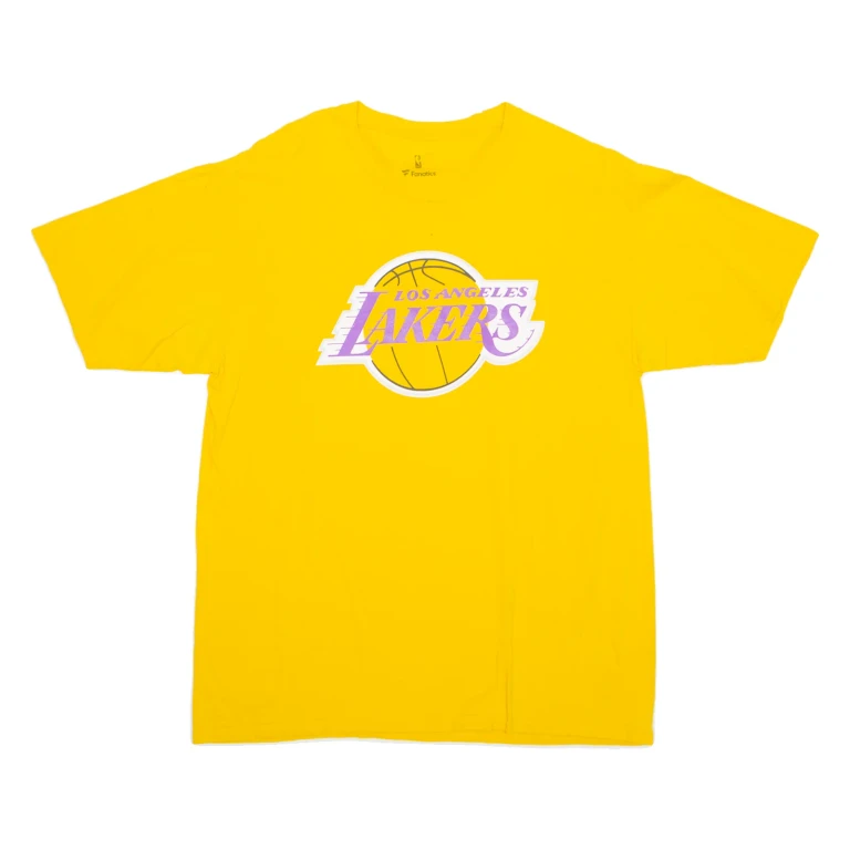 NBA Los Angeles Lakers '23 James Mens T-Shirt Yellow USA L