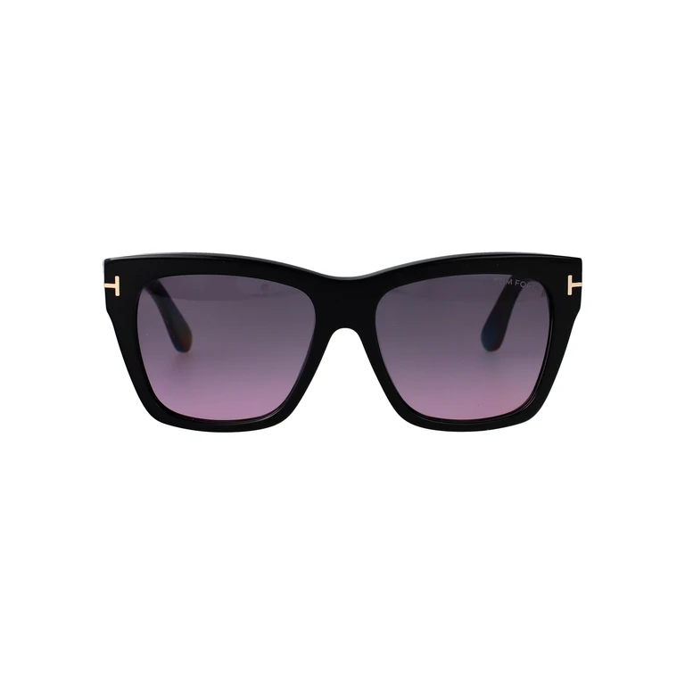 Tom Ford Ft1343 01b Nero Lucido / Fumo Grad Acetate Sunglasses - Women
