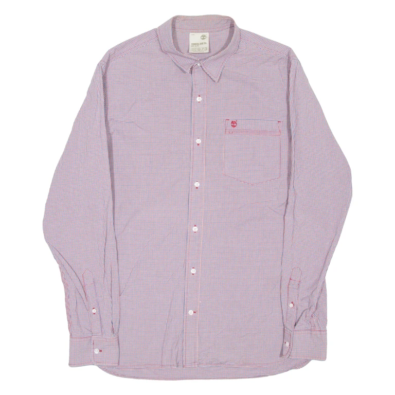 TIMBERLAND Mens Shirt Red Check Long Sleeve XL