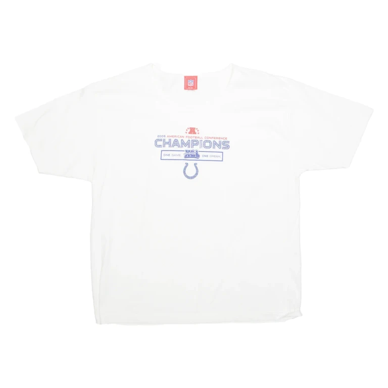 NFL 2006 Champions Indianapolis Colts Womens T-Shirt White USA XL