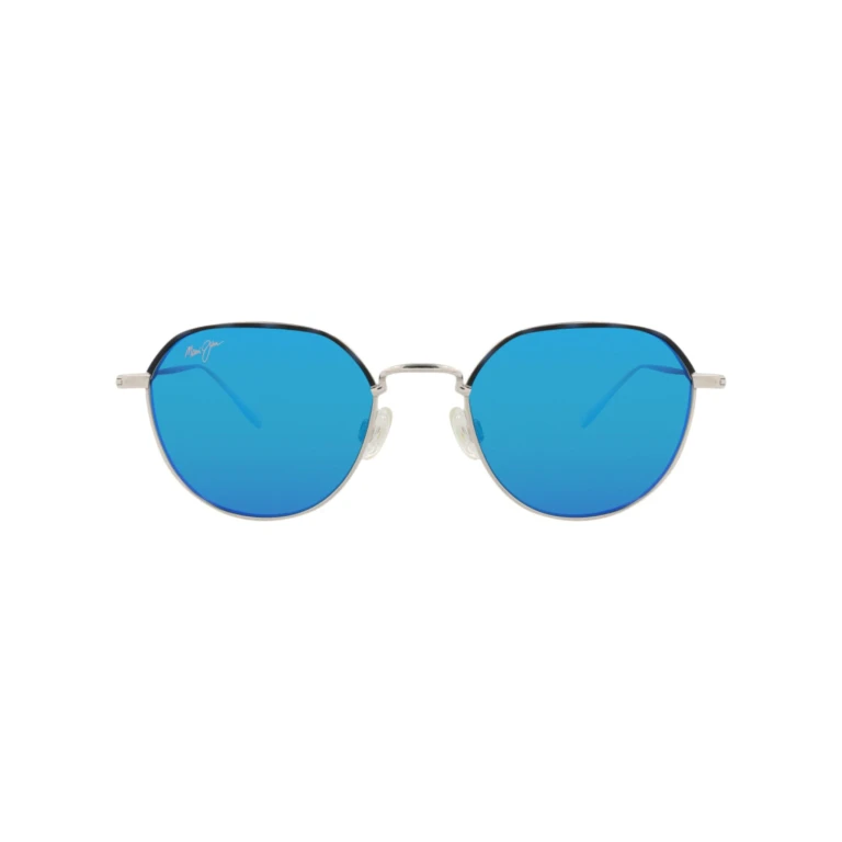 Round-Frame Titanium Sunglasses