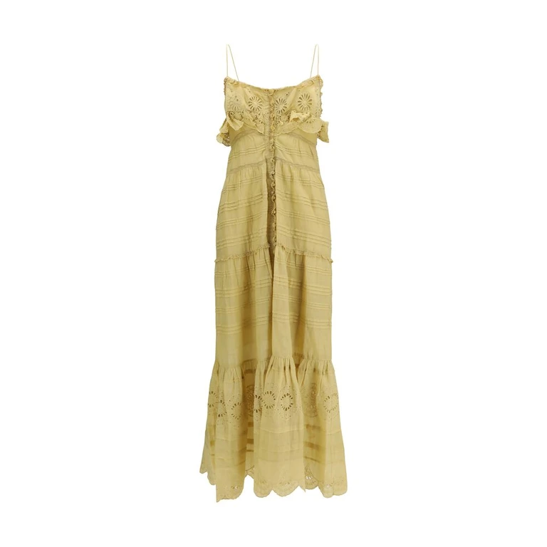 Marant Etoile Beige Cotton Casual Dress - Women