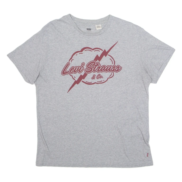 LEVI'S Womens T-Shirt Grey L