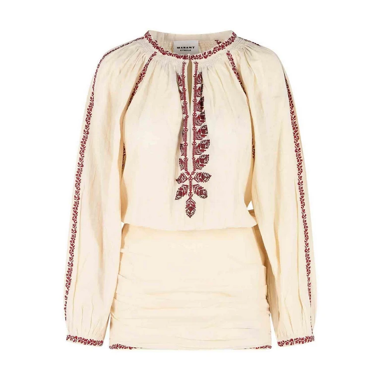 Isabel Marant Robe Courte - Blanc (RO1051FAD1J16EBERD)