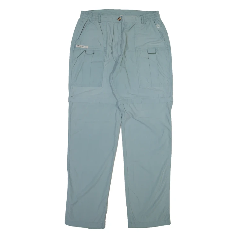 SALEWA Detachable Legs Womens Trousers Blue Relaxed Straight W31 L31