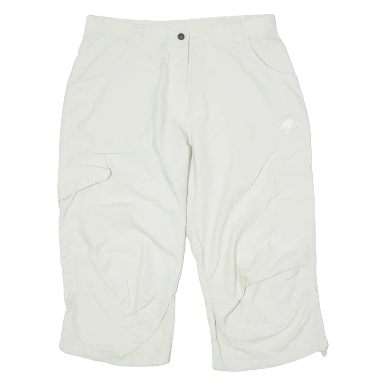 MAMMUT Mountain Outdoor Womens Cargo Shorts Cream M W32