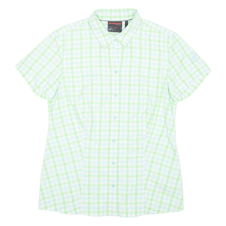 MAMMUT Womens Shirt Green Check M