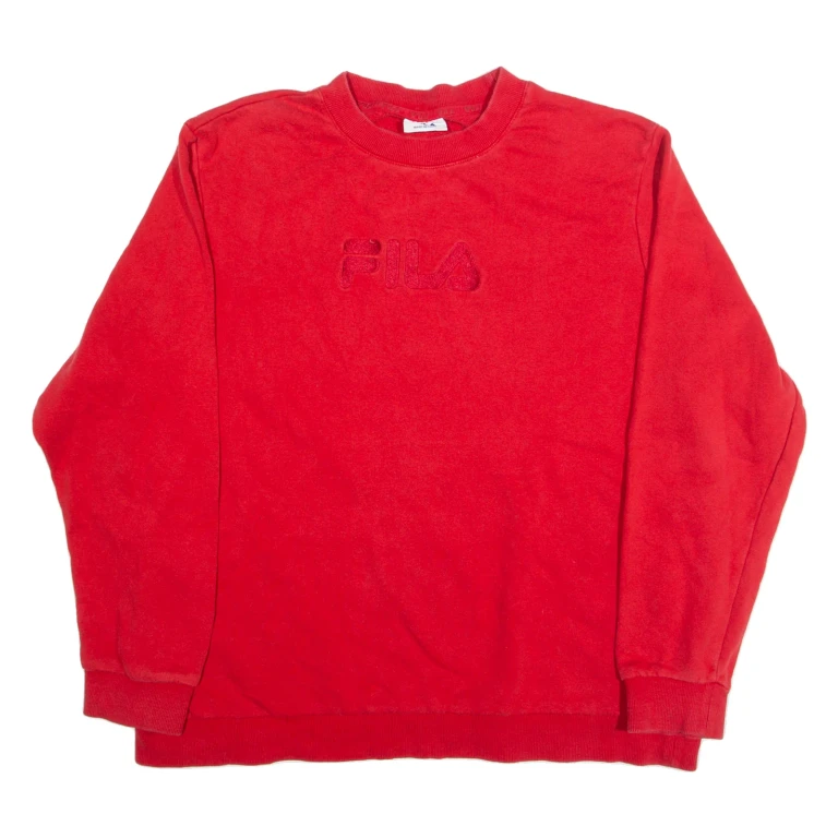 FILA Womens Sweatshirt Red L