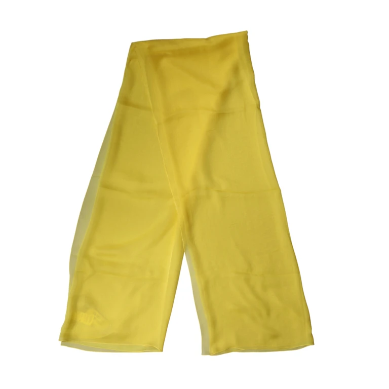 Dolce & Gabbana Yellow Silk Stole Neck Wrap Shawl Men 200cm X 130cm Scarf - Men