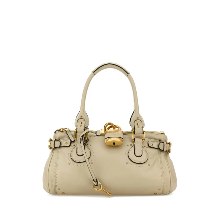 ChloÃ© Sand Leather Paddington Shoulder Bag