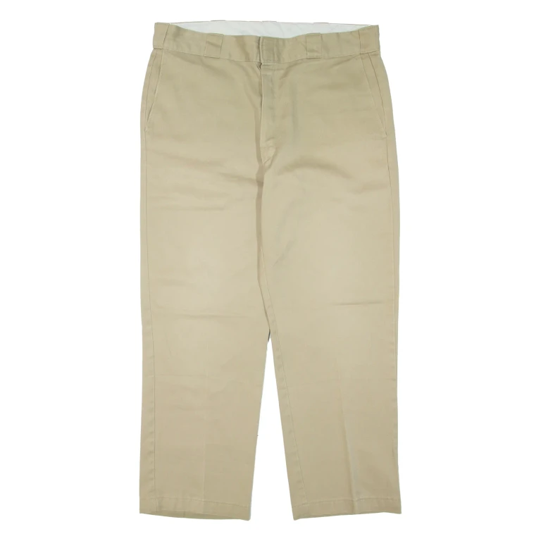 DICKIES Mens Trousers Beige Regular Tapered W36 L28