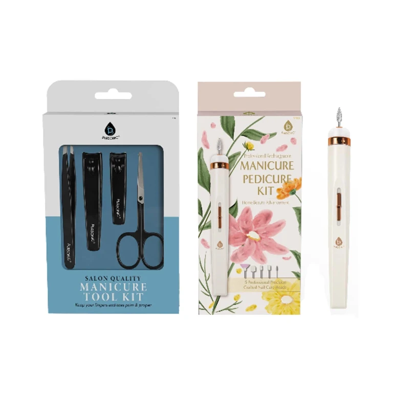 The Ultimate Professional Nail Care Duo: 4-Piece Precision Trimming Set and Professional Manicure & Pedicure Kit