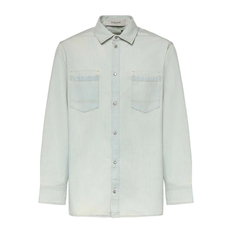 Golden Goose Veste En Jean - Bleu Clair (GMP02519P00235950491)