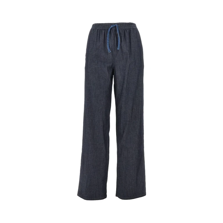 EMPORIO ARMANI Lightweight denim pants with drawstring Woman 42
