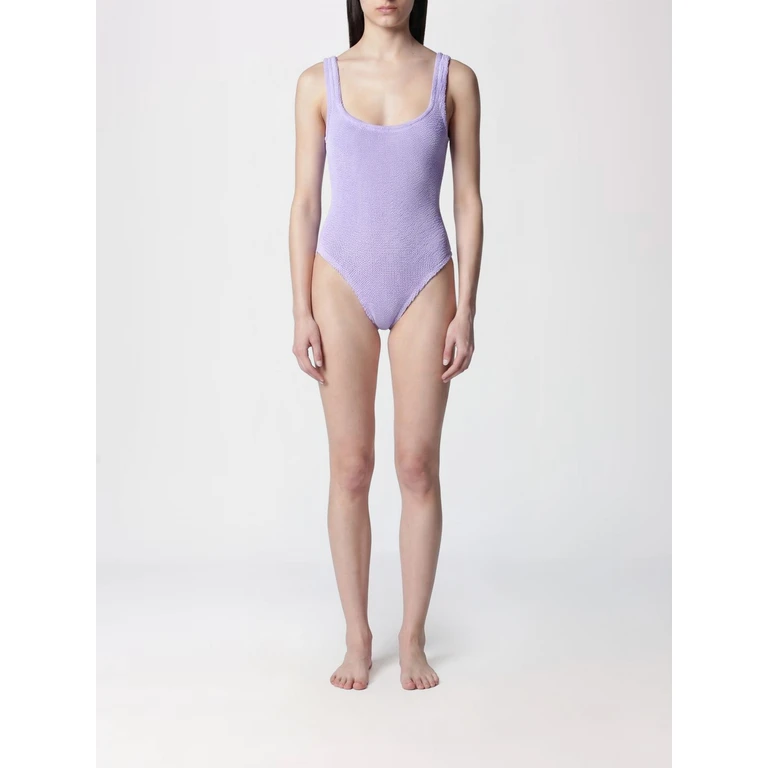 Square Stretch One-Piece Swimsuit with Square Neckline (SQUARENYLI)