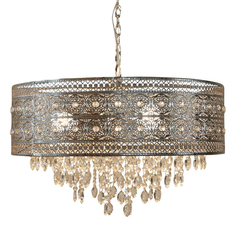 Metal/Crystal Hanging Lamp