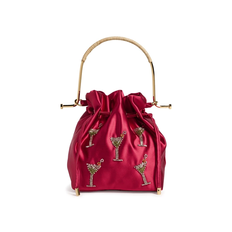 WAI WAI Rio Bel Cetim Martini Bag Drinks One Size