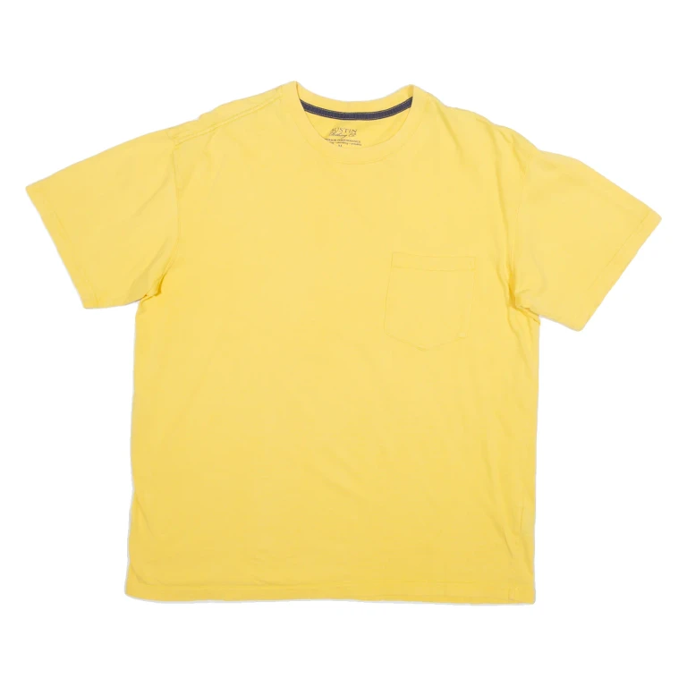 AUSTIN CLOTHING Mens T-Shirt Yellow M