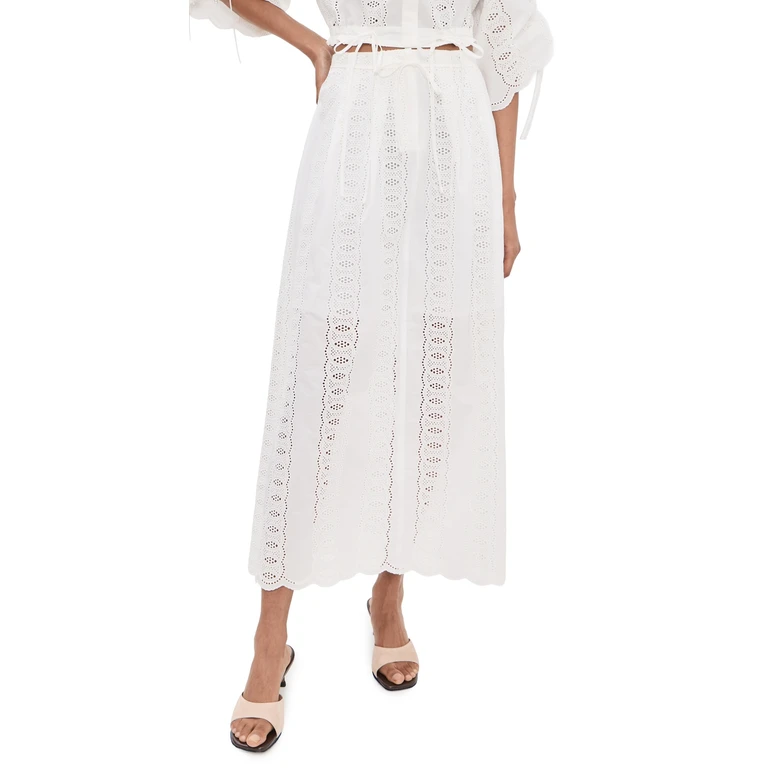 Amaris Skirt White Eyelet 2