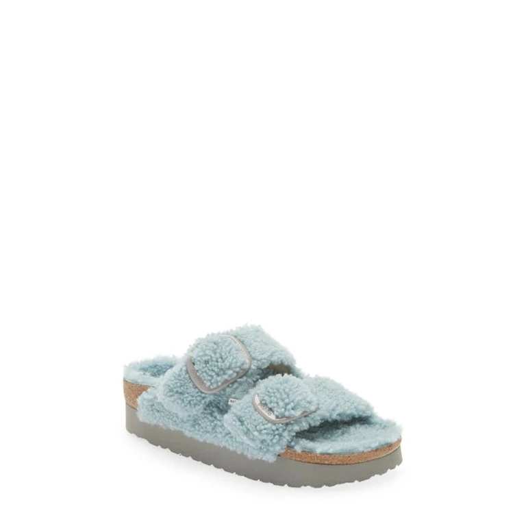 Unisex Arizona Big Buckle Pap Teddy Faded Aqua