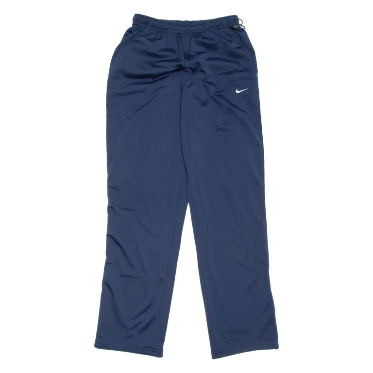 NIKE Lined Womens Track Pants Blue Wide-Leg S W26 L31