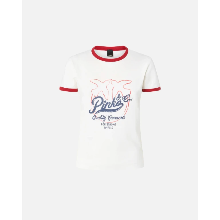 Pinko - T-shirt à logo imprimé - XXS