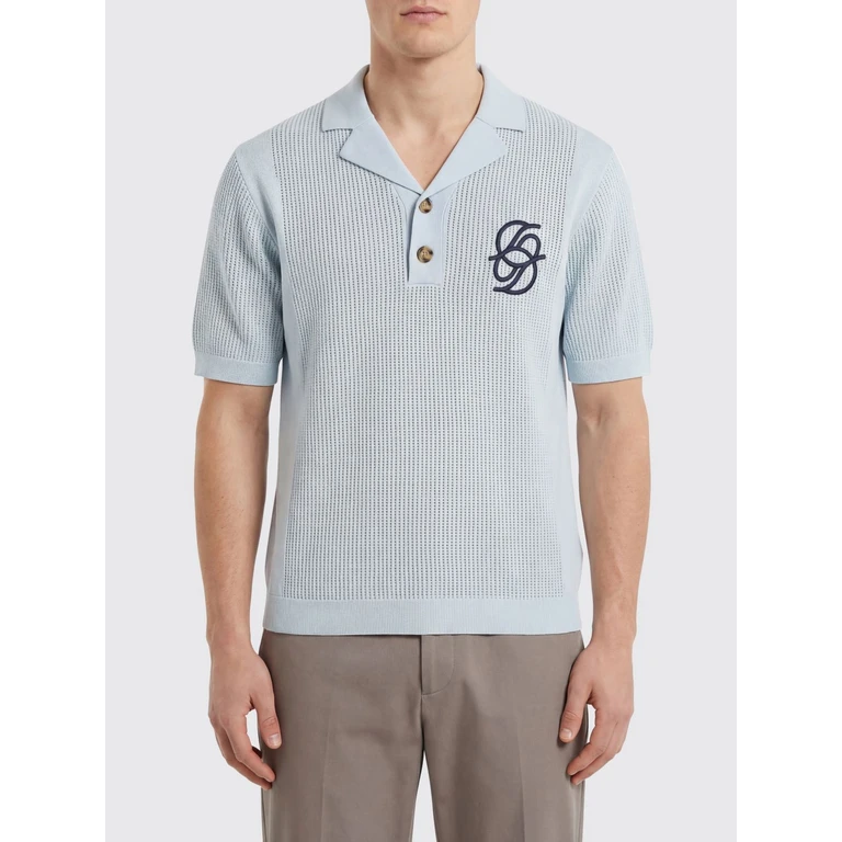 DRÔLE DE MONSIEUR Polo Shirt Men color Blue (JPO171CO207LIGHTBLUE)