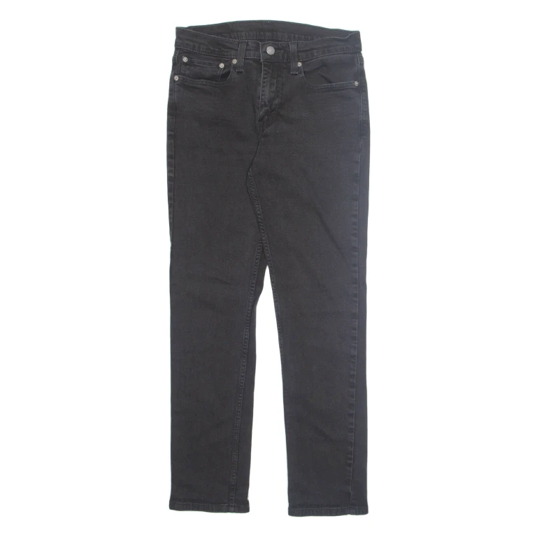 LEVI'S 511 Jeans Mens Black Skinny Straight W31 L29