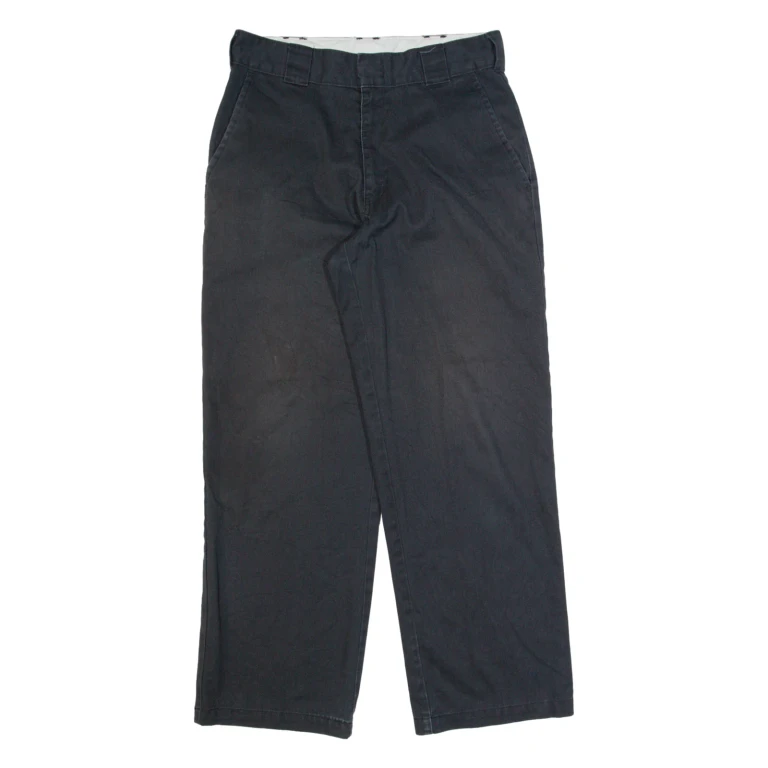 DICKIES Workwear Mens Trousers Black Regular Straight W30 L30