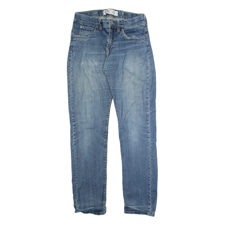 LEVI'S Womens Jeans Blue Regular Tapered Stone Wash W26 L30