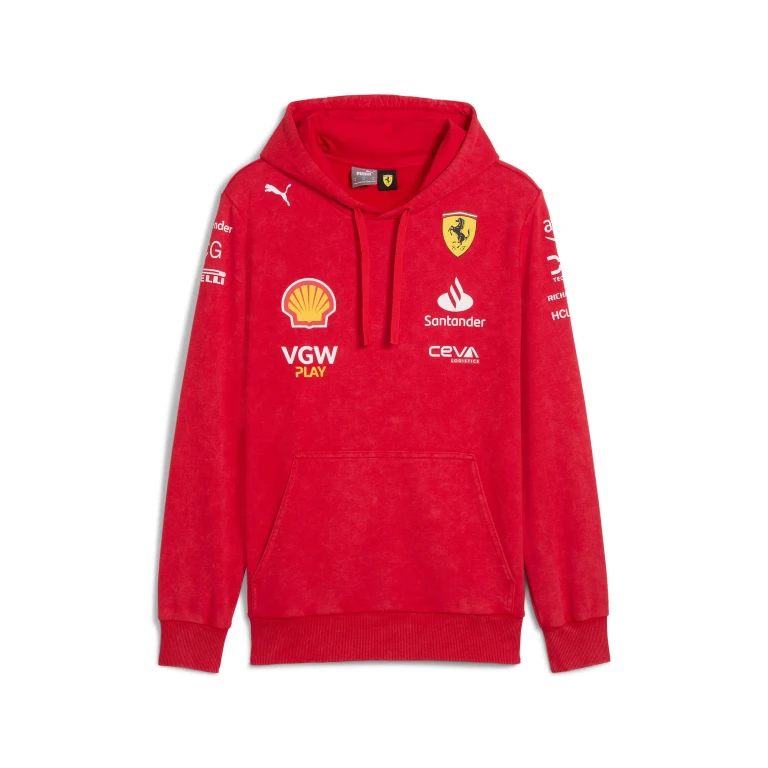 Men's Sf Scuderia Ferrari Desert Sun Team Replica Hoodie Sweaters