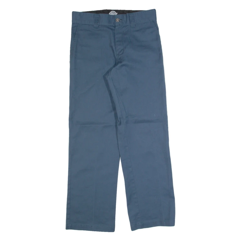 DICKIES Workwear Mens Trousers Blue Regular Straight W30 L30