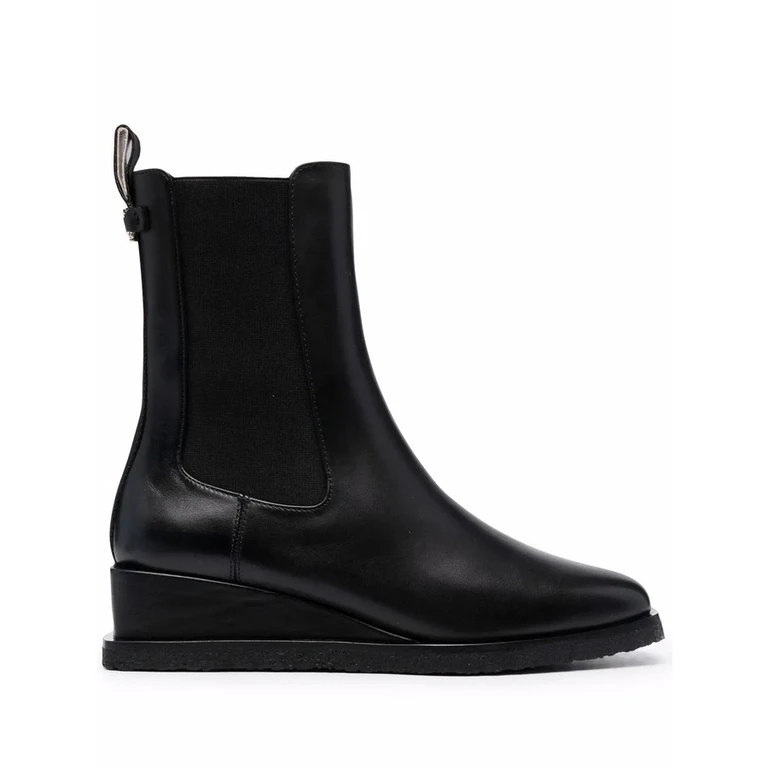 Wedge-Sole Ankle Boots