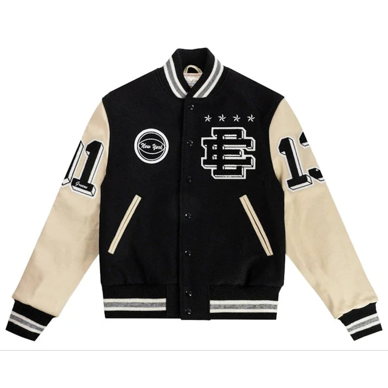 Men's Ee Varsity Letterman Wool/Leather Jacket Ss24