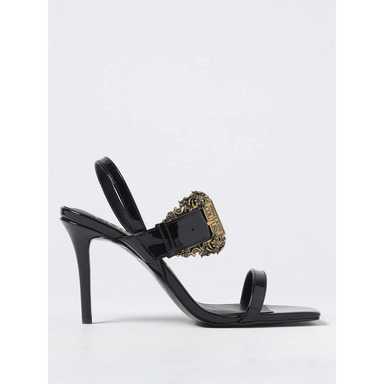 Heeled Sandal Woman color Black (78VA3S71ZS190899)