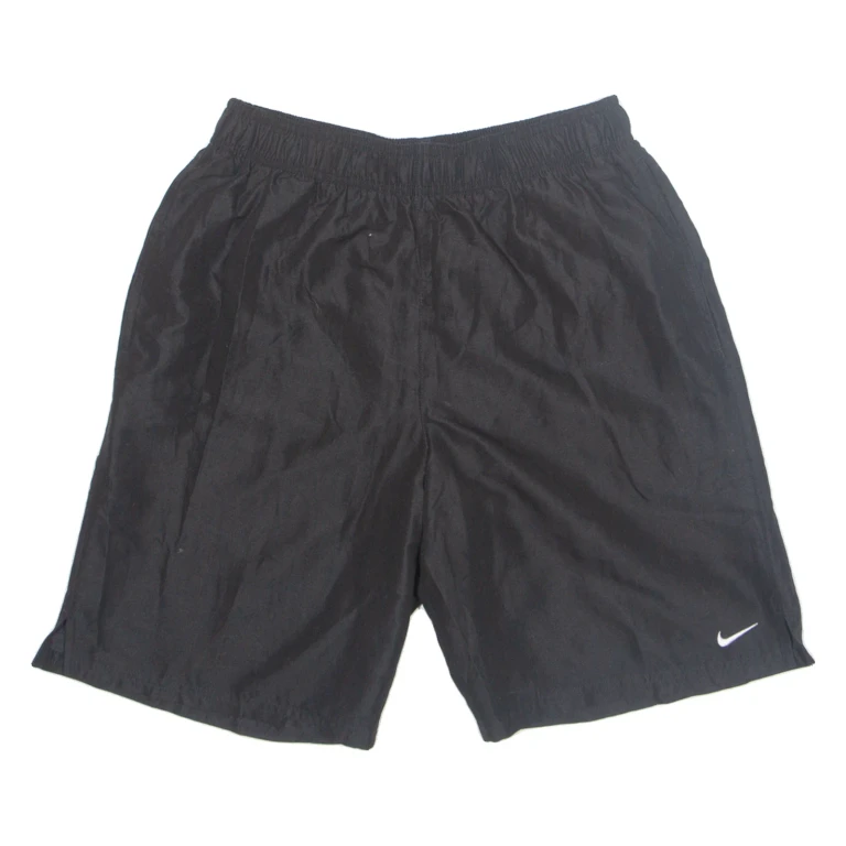 NIKE Mesh Lined Mens Swimming Shorts Black Relaxed S W26